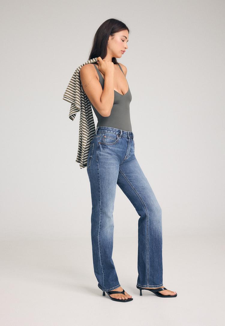 d98 vintage efektli straight fit jean