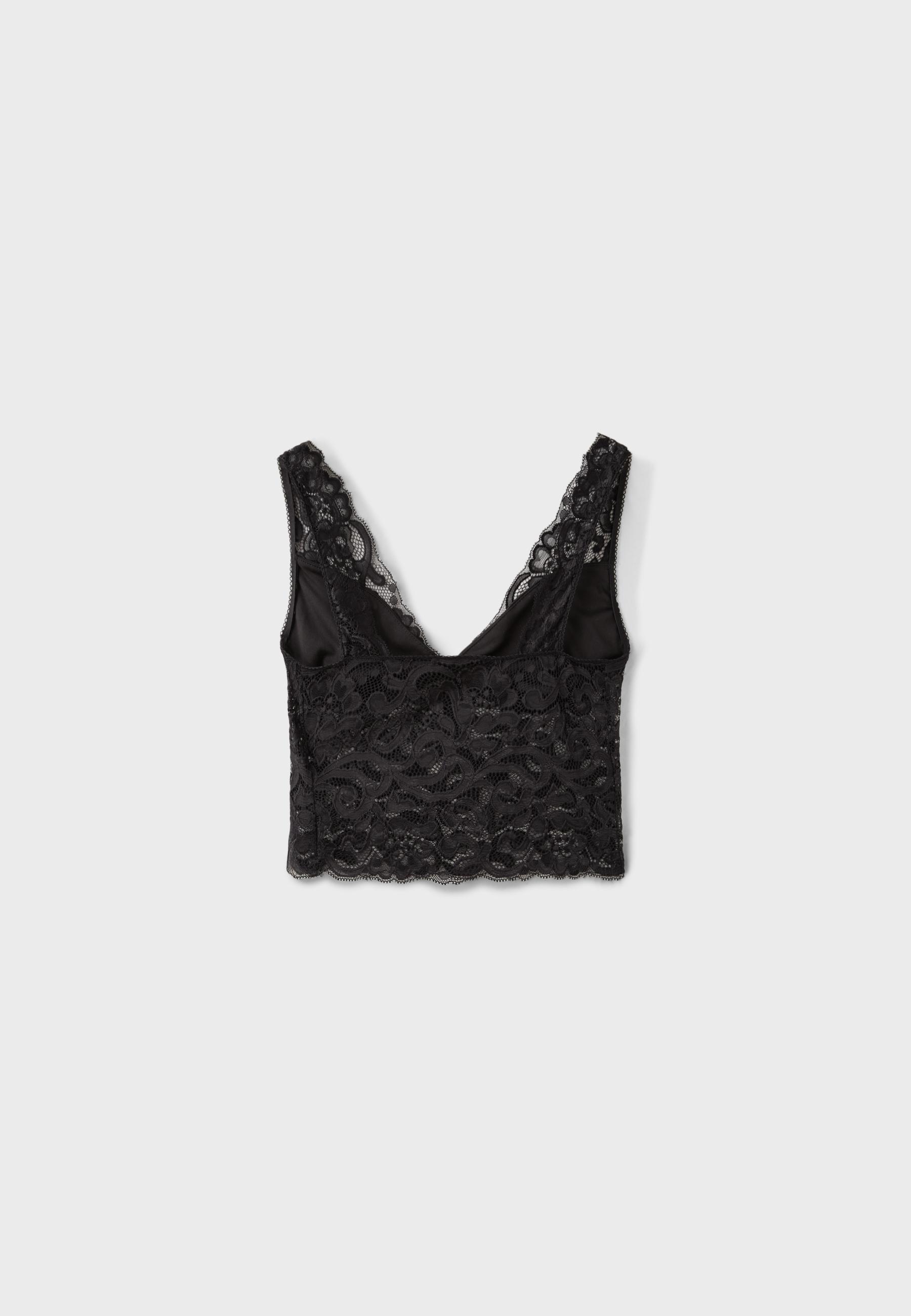Lace top — Black