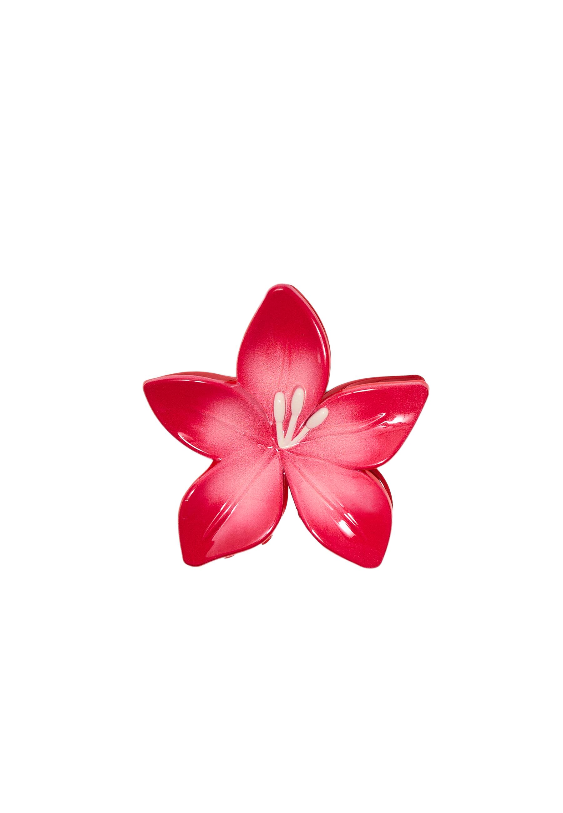Flower clip — Red