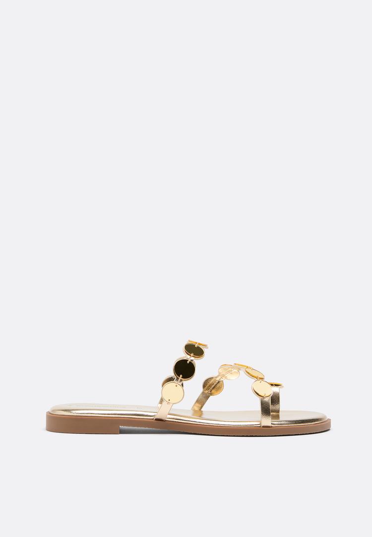 sandalias planas espejo