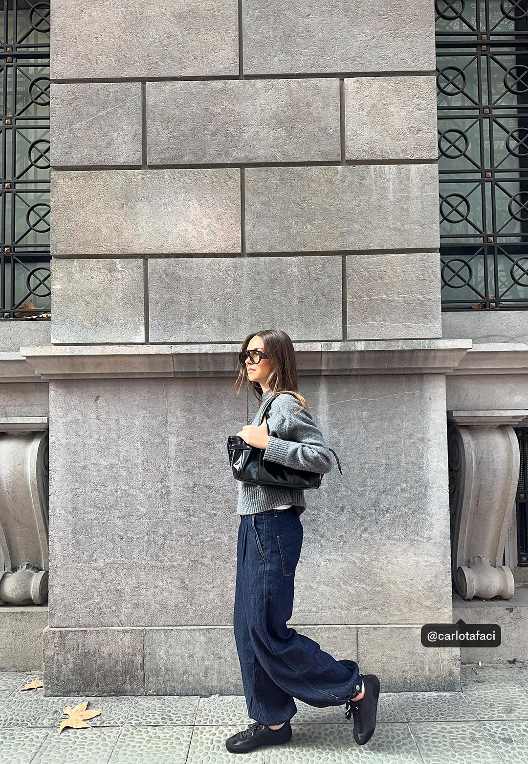 D72 Sarouel jeans — RINSE BLUE DENIM