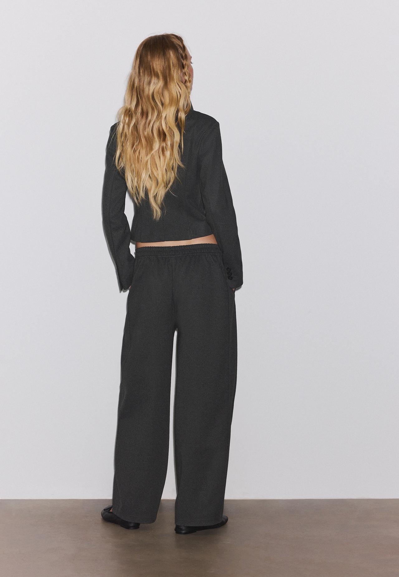 Barrel trousers — Mid grey