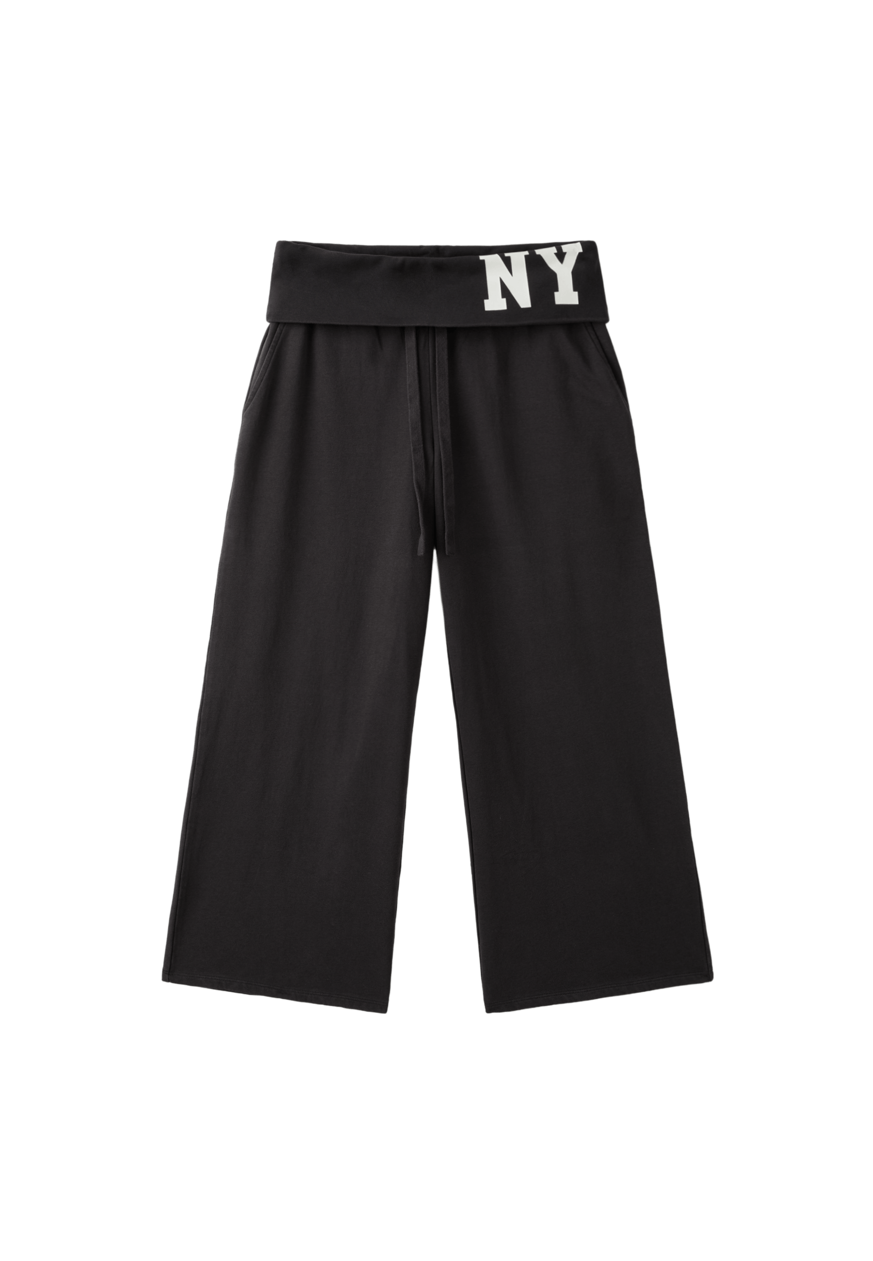 NY garment-washed jogger trousers — Dark grey