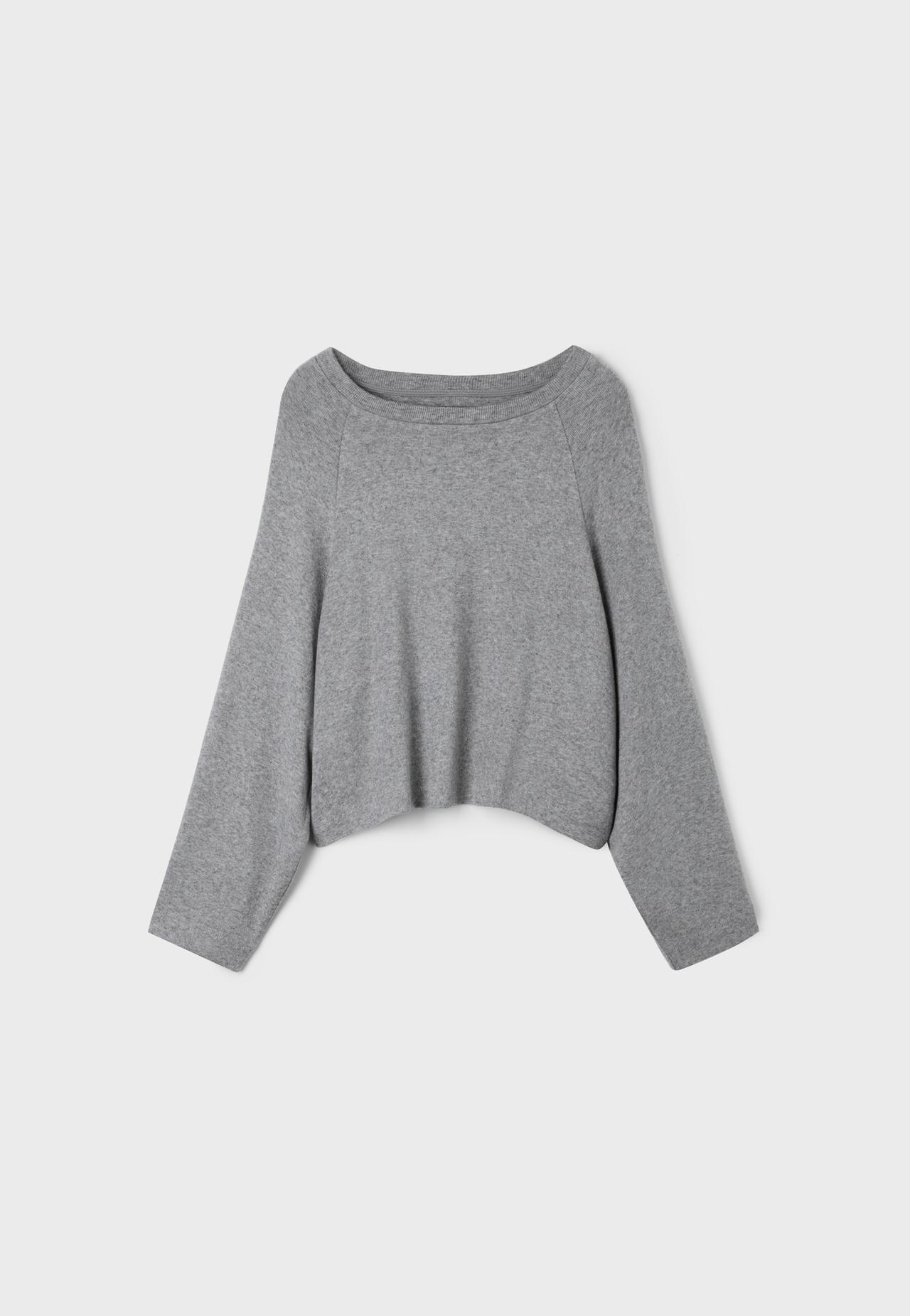 Raglan sleeve jumper — Dark grey