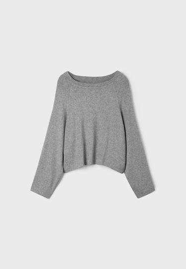 Raglan sleeve jumper — Dark grey 7