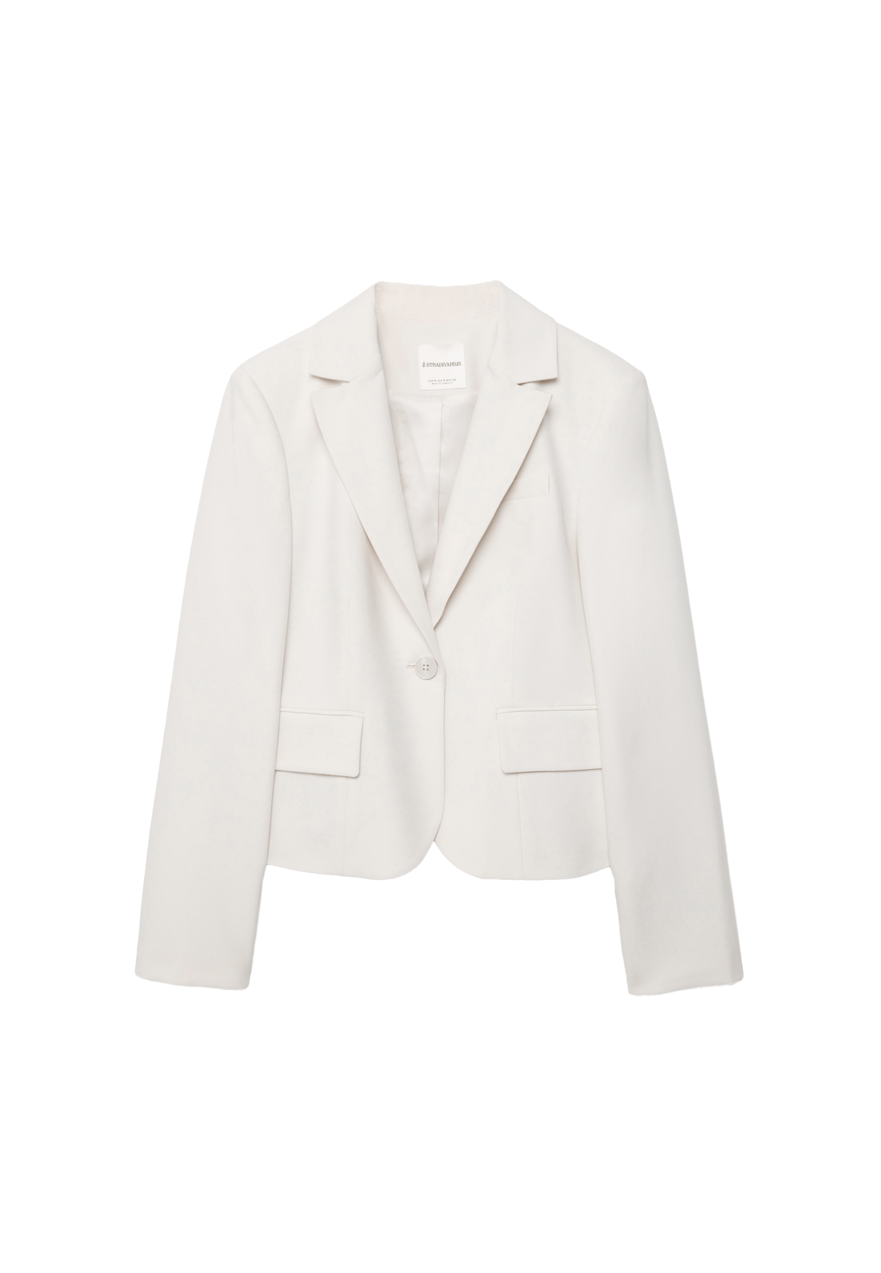 Cropped blazer — Ice