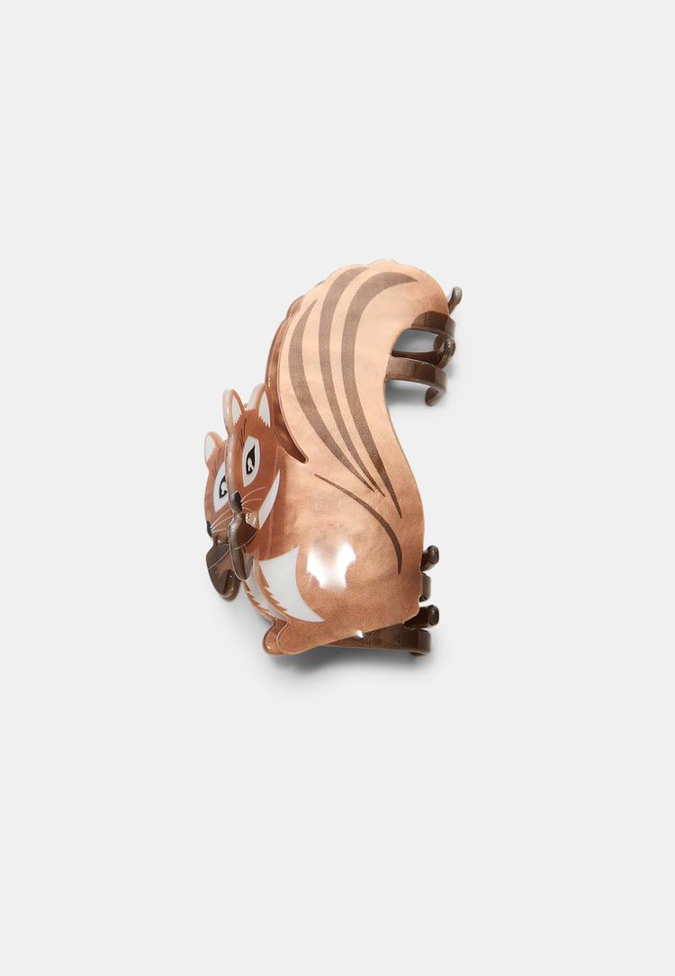Stradivarius Sponka Do Vlasů Veverka Brown Os