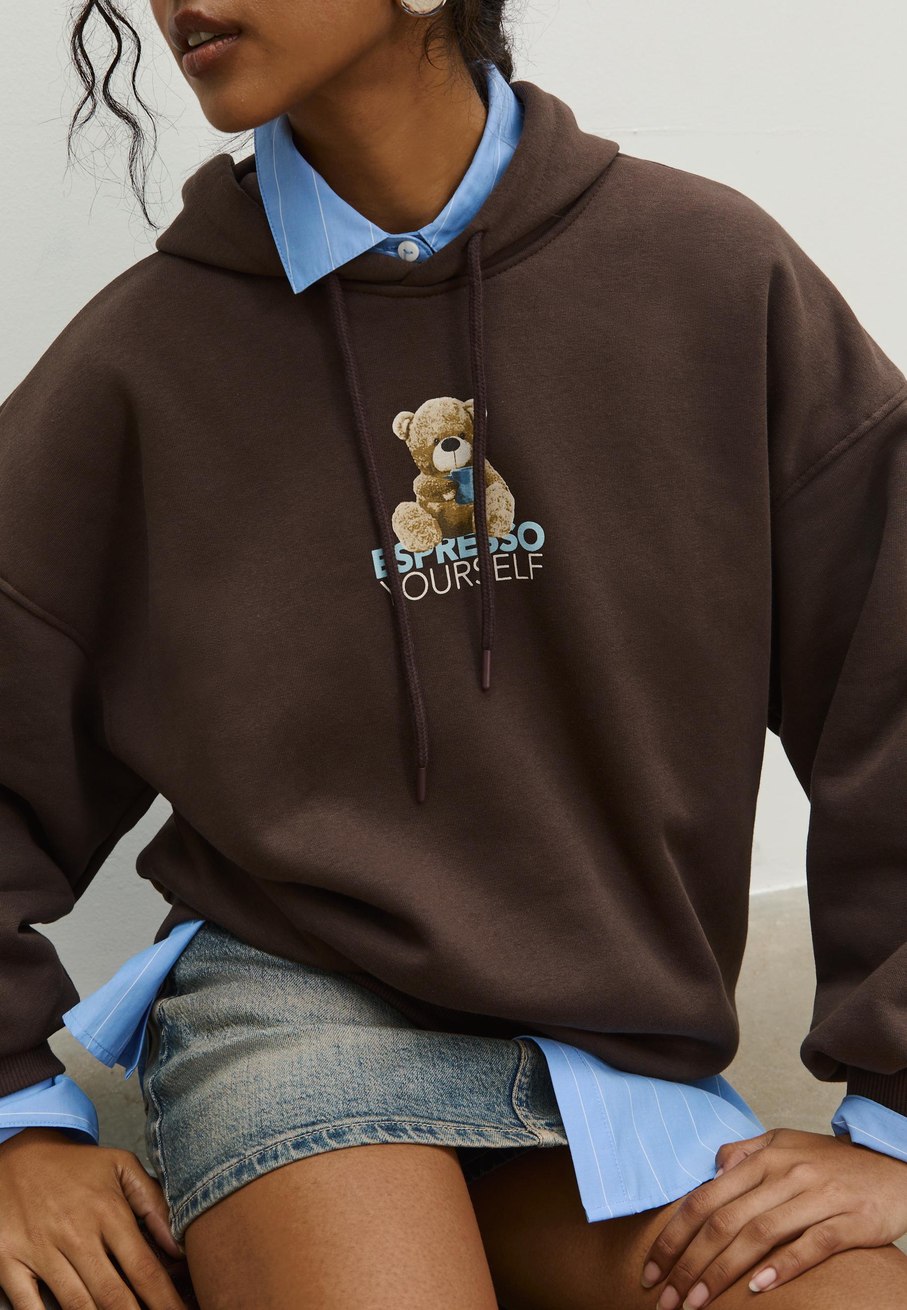 Sweat à capuche graphique - Mode femme | Stradivarius France