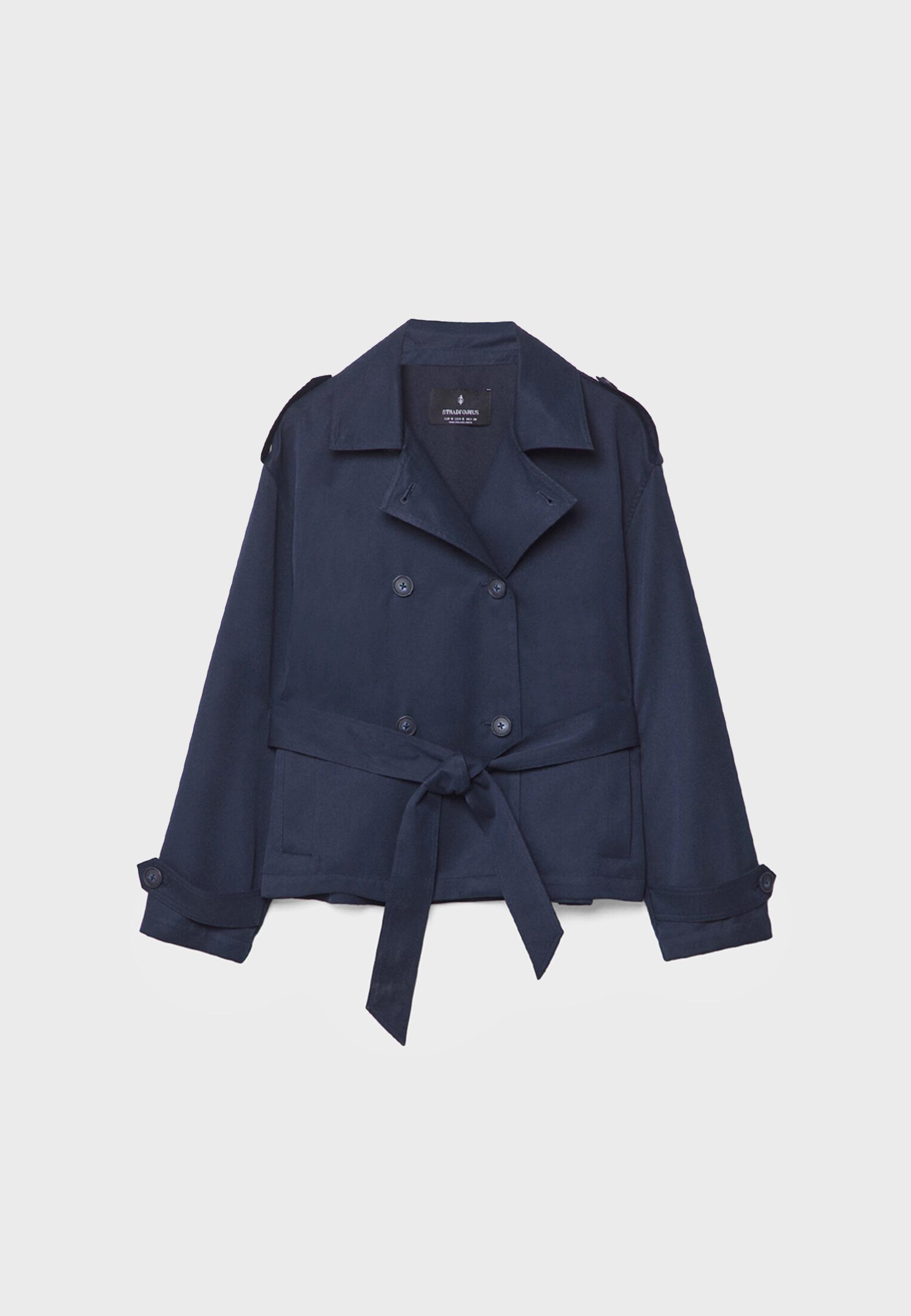 【PORTERNA】Nears high neck short coat Short double-breasted high neck coat - Women's fashion