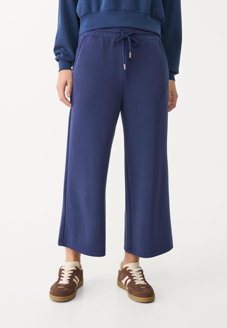 pantalon culotte fluido tacto suave