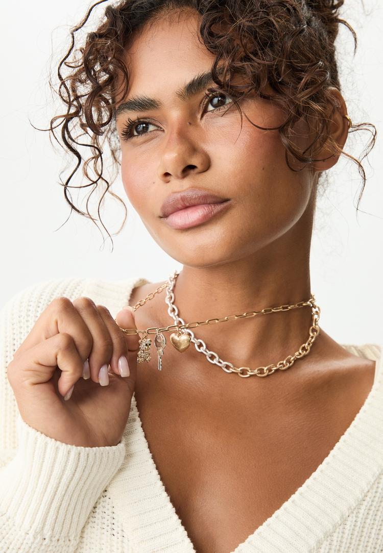 set 2 collares mix charm