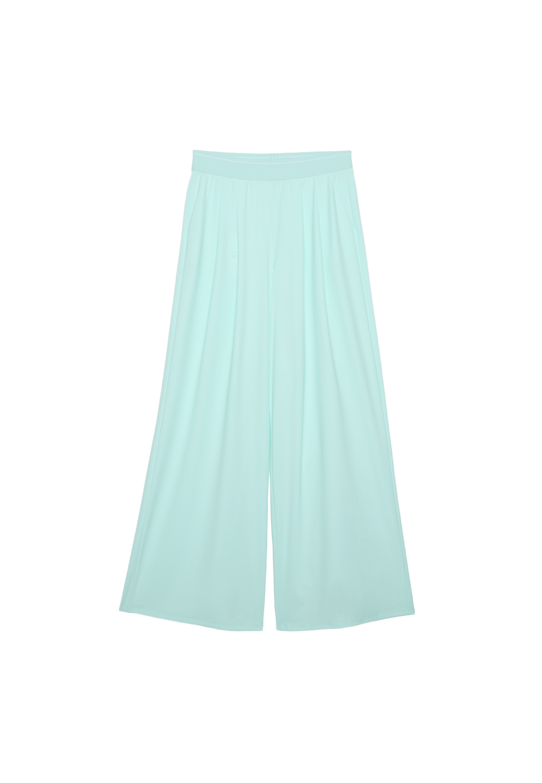 Elasticated waist palazzo joggers — Pastel green