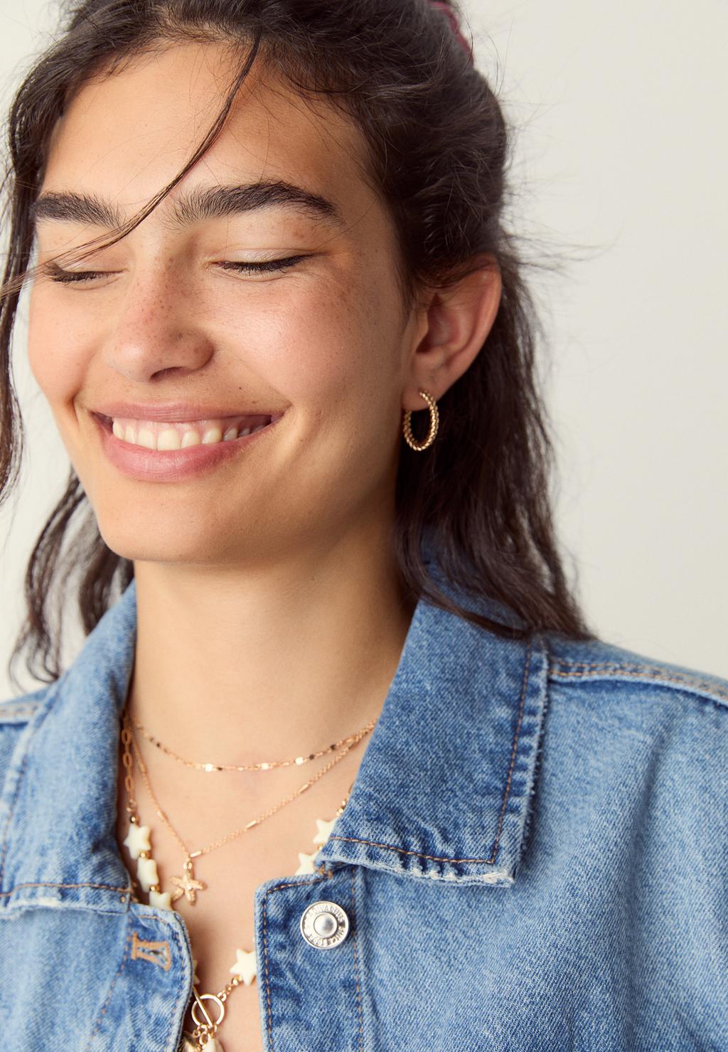 Cazadora denim bolsillos