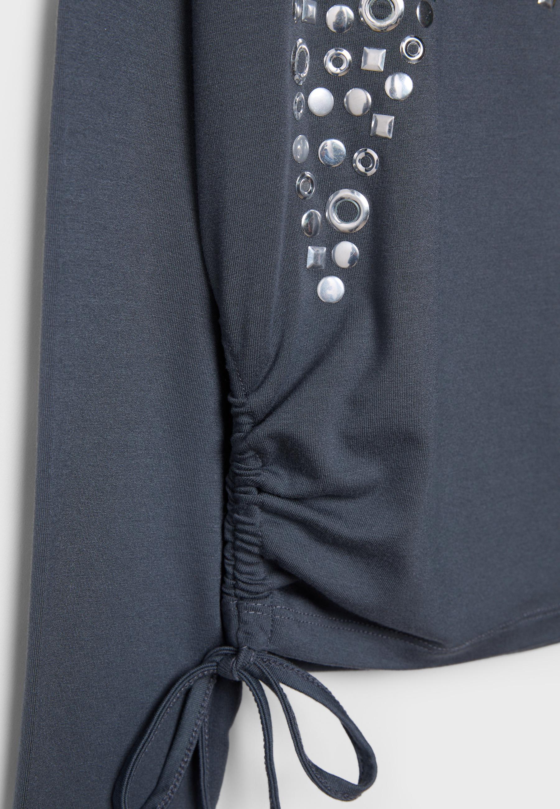 Star stud T-shirt — Dark grey