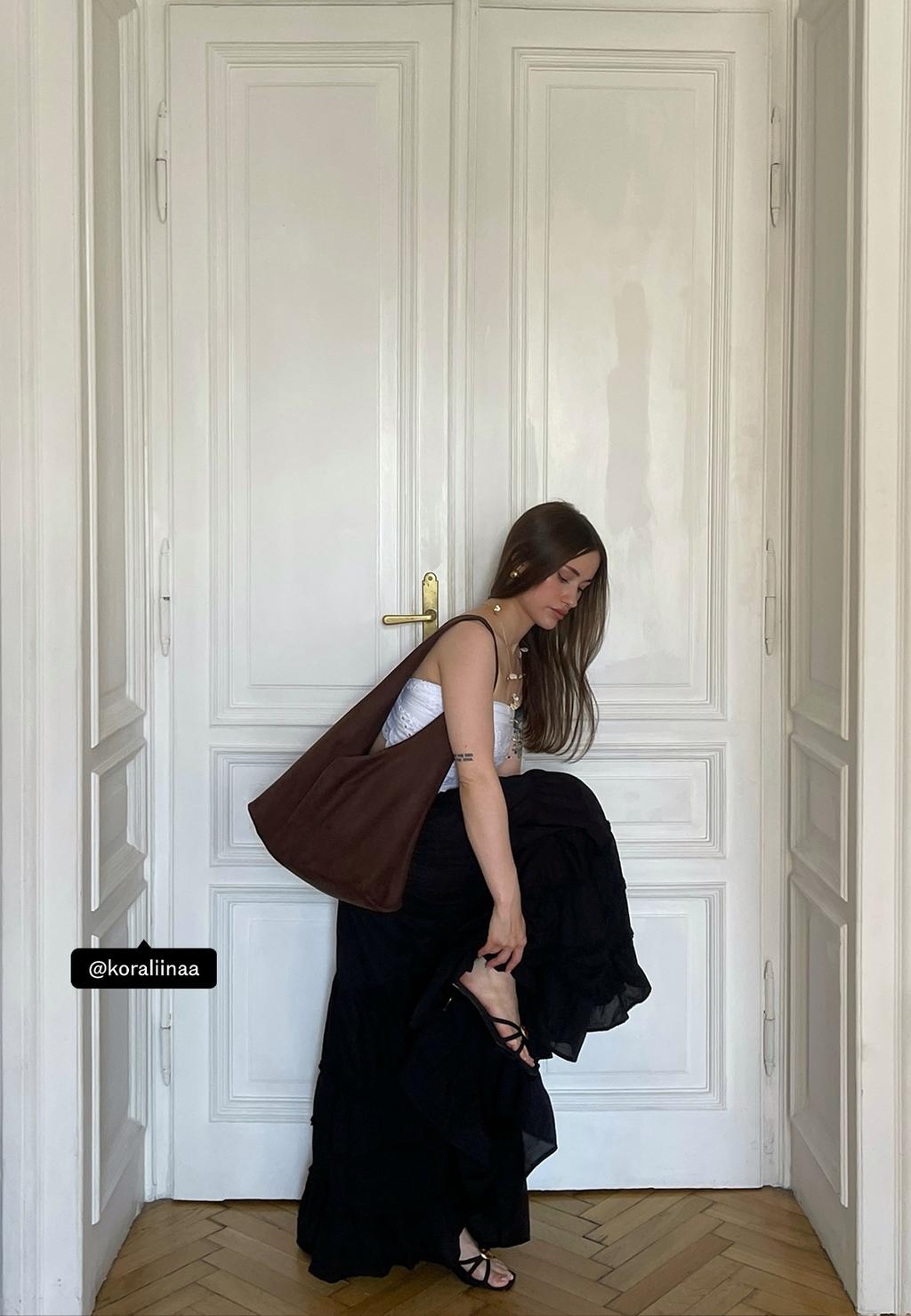 Bolso de hombro efecto ante