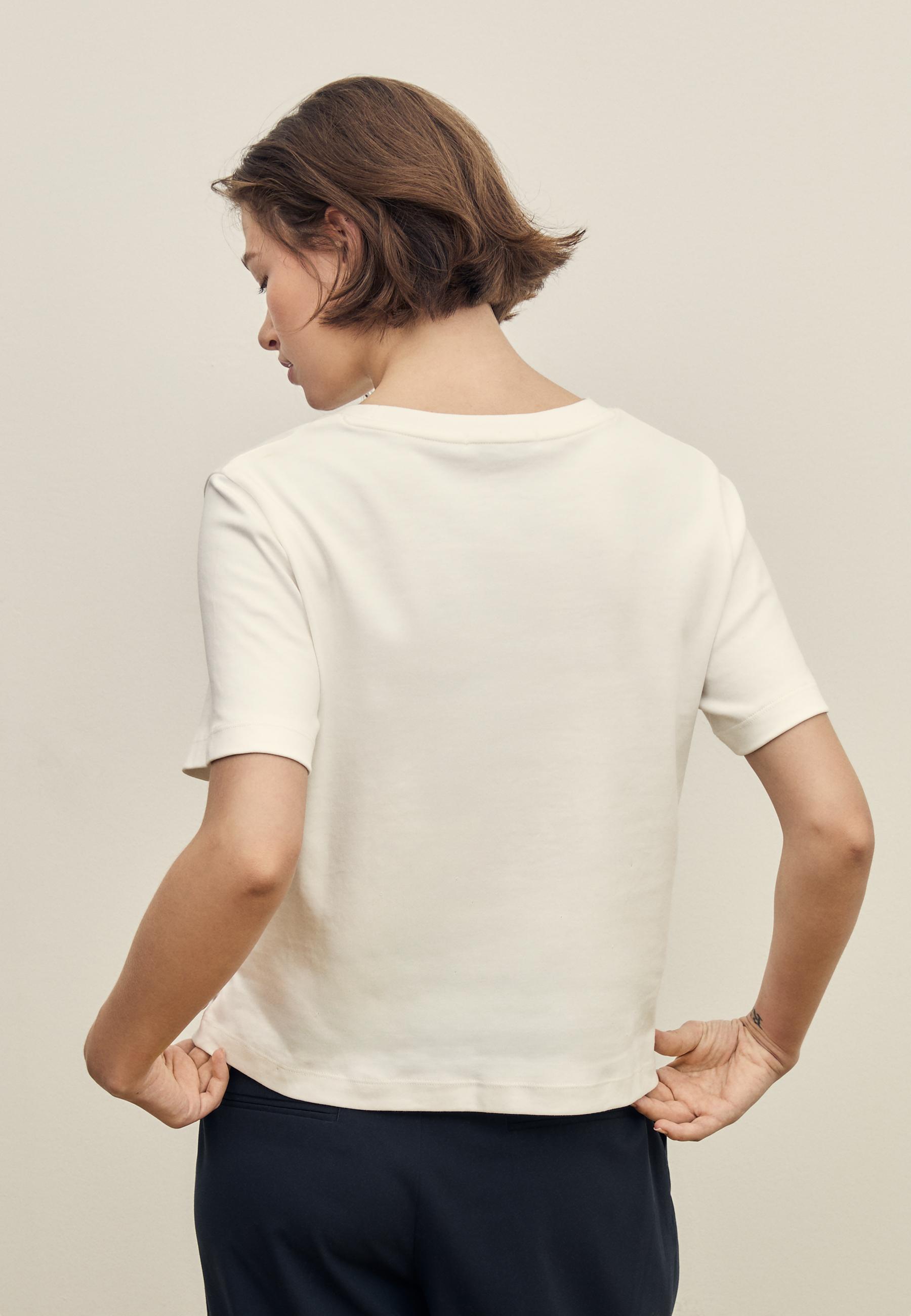B01 Heavyweight regular fit basic T-shirt — Ecru
