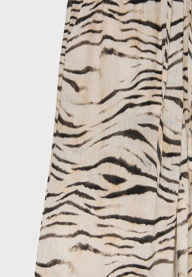 Straight-leg linen-effect trousers — Beige 9