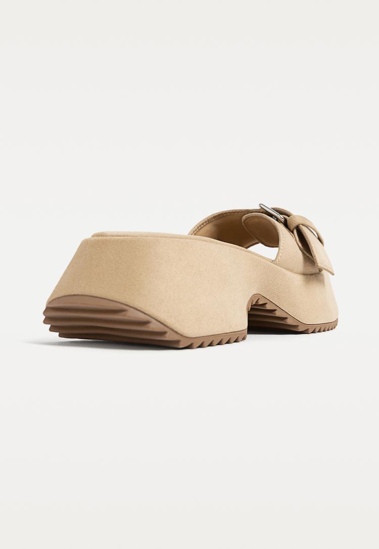 sandalias planas plataforma