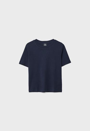B01 Heavy weight regular fit basic T-shirt — Dark blue 7