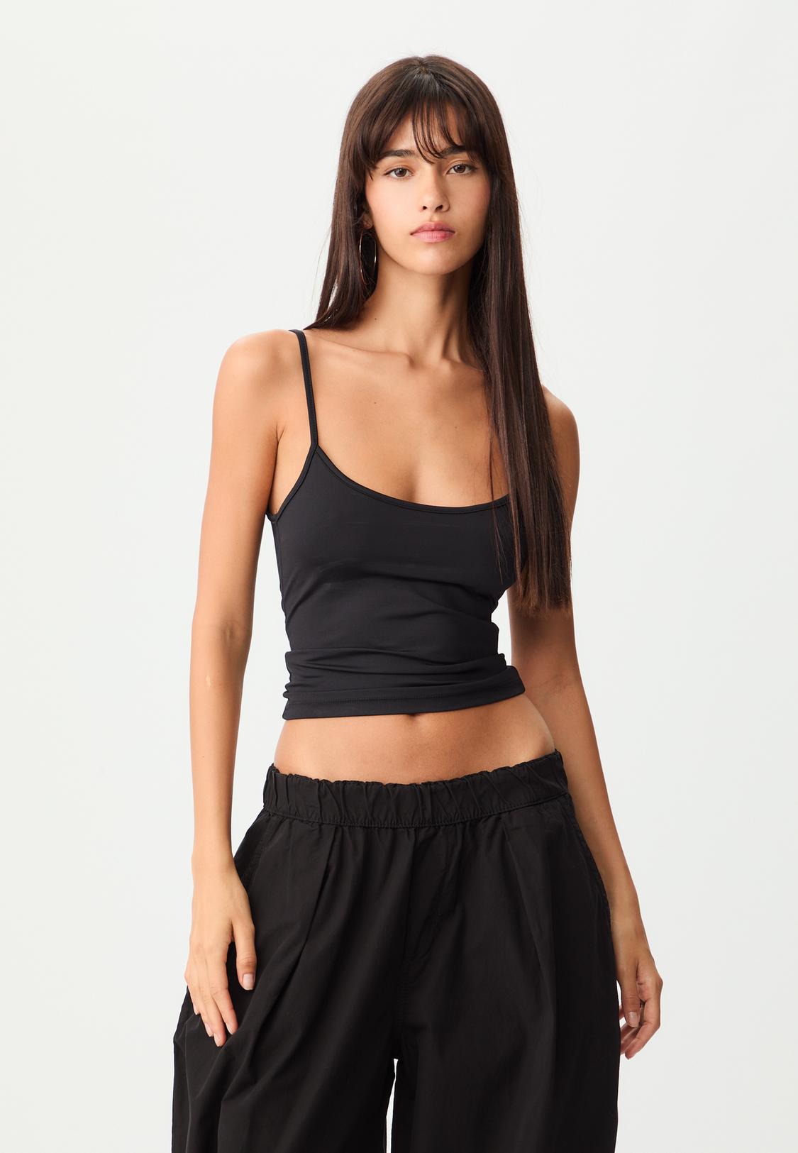 Top Court Top Corto Stradivarius Lot De Tops Courts à Bretelles