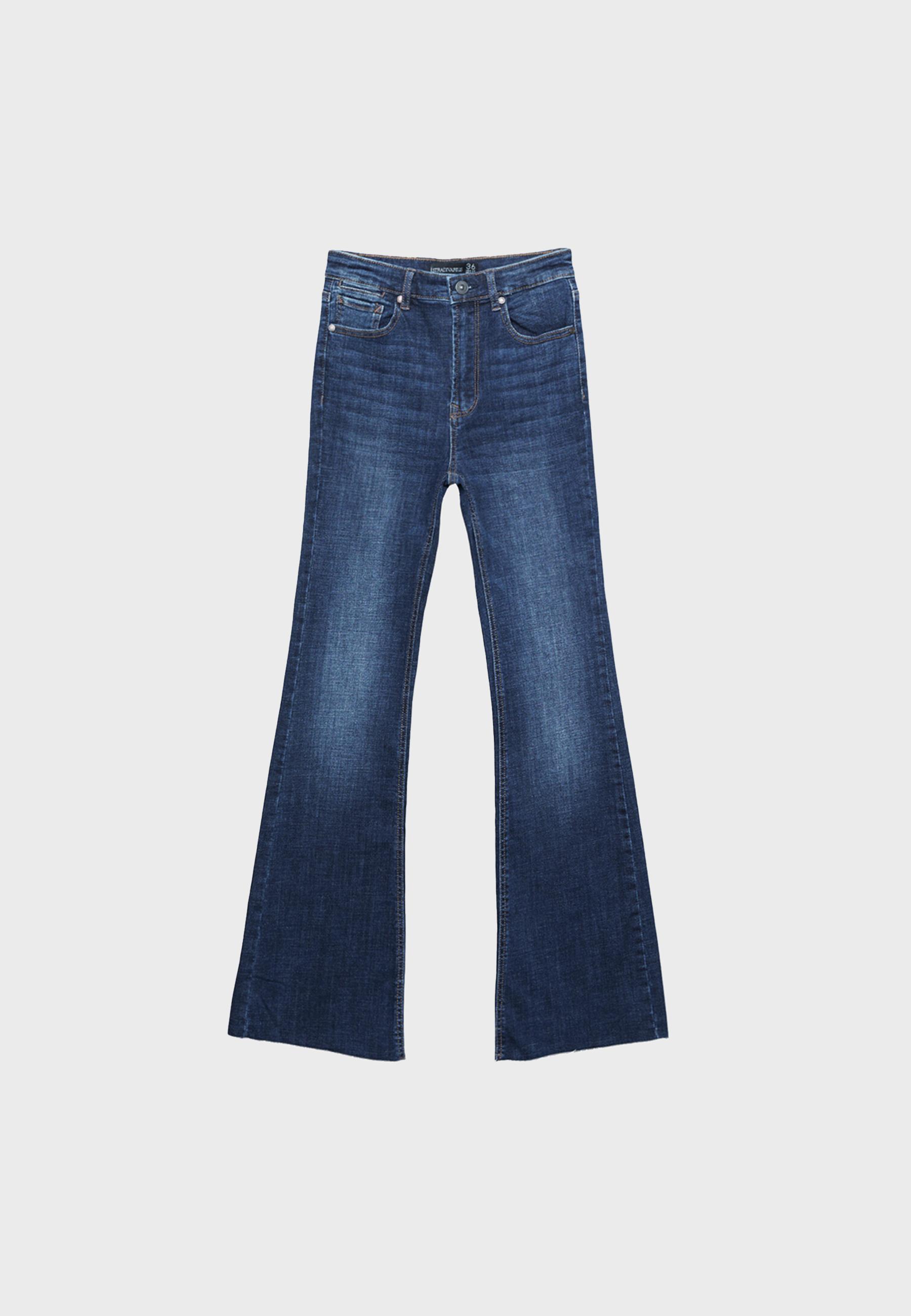 D74 yırtmaçlı çan paça jean - Görsel 7