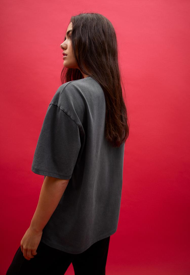 camiseta oversize derry efecto lavado