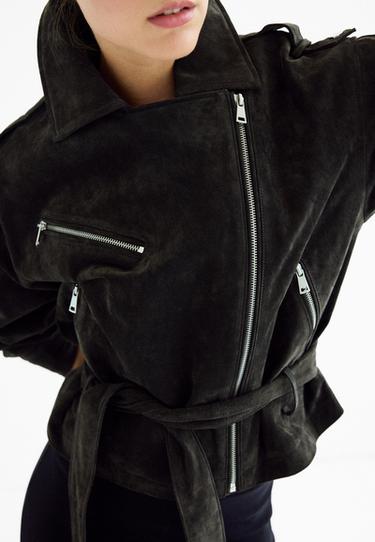 100% leather biker jacket — Dark grey 6