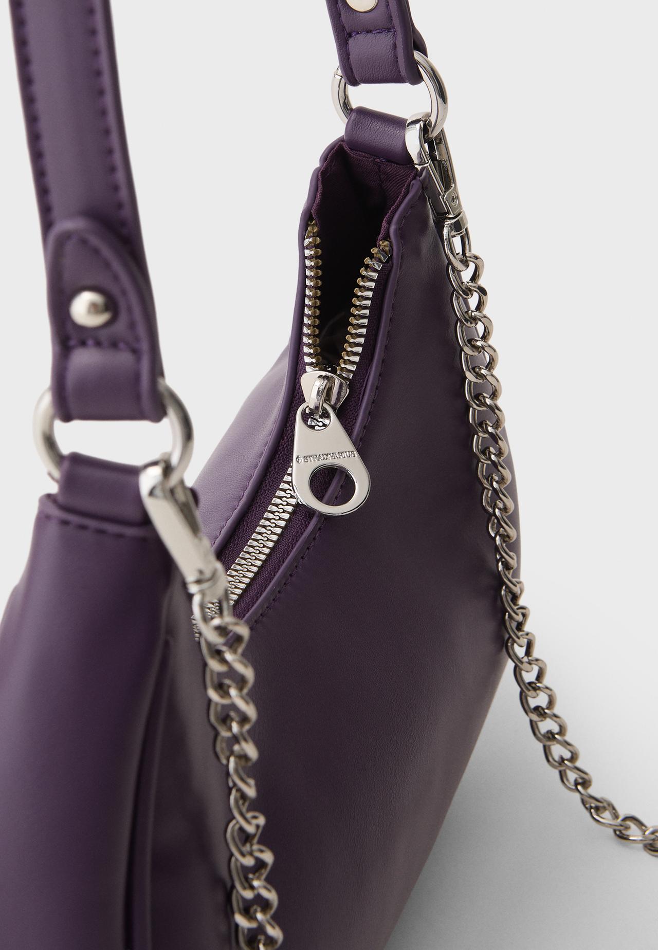Half-moon shoulder bag — Burgundy
