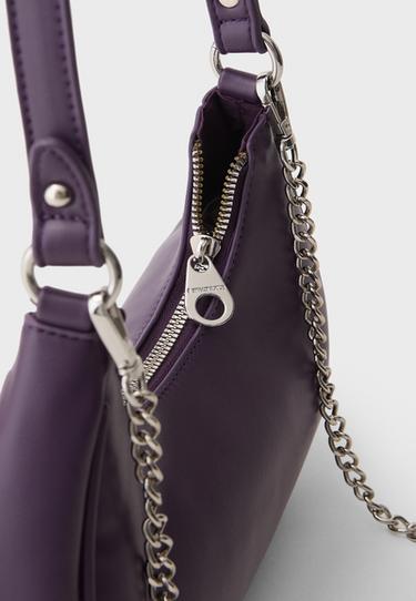 Half-moon shoulder bag — Burgundy 5