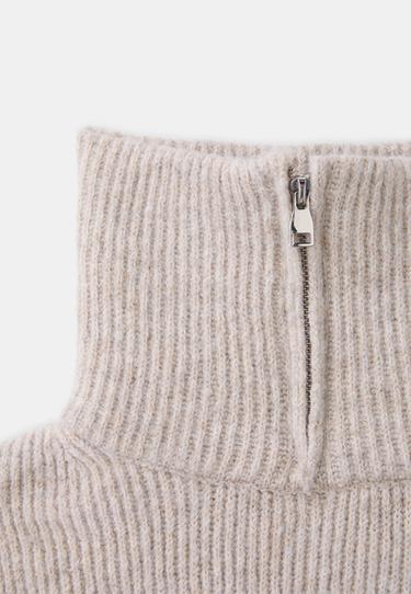 Zipped collar — Stone 6