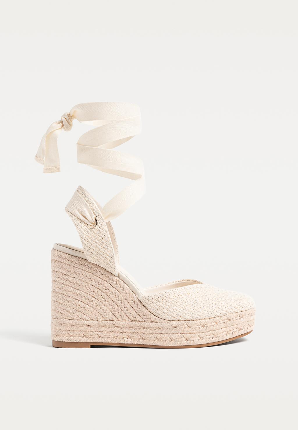 Textured jute wedges