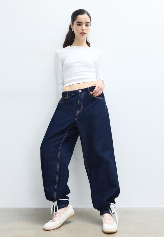 t shirt basic maniche lunghe in cotone