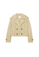 Kısa kruvaze trençkot - Görsel 10