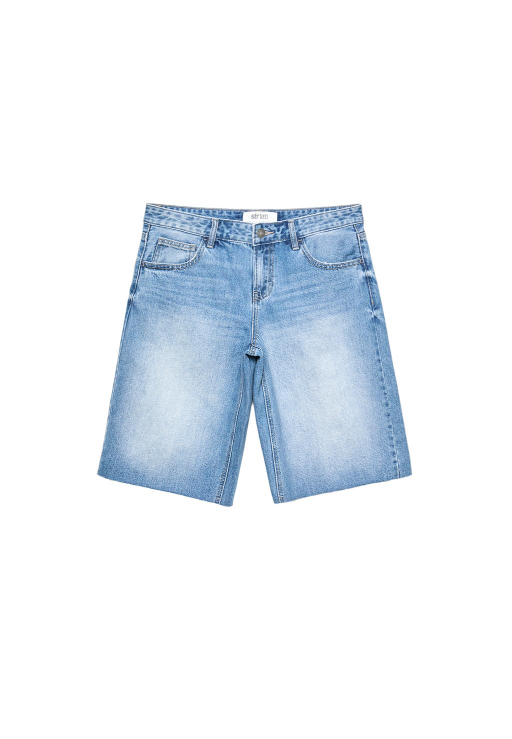 Bermuda bol kesim denim