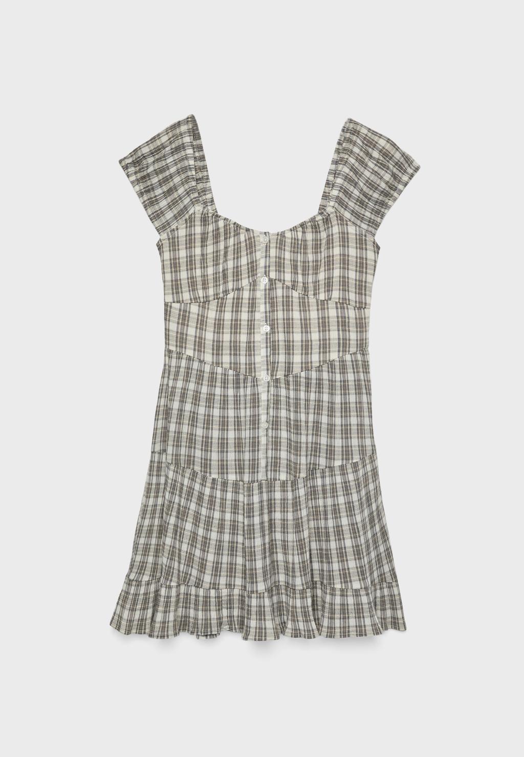 Vestido corto cuadros