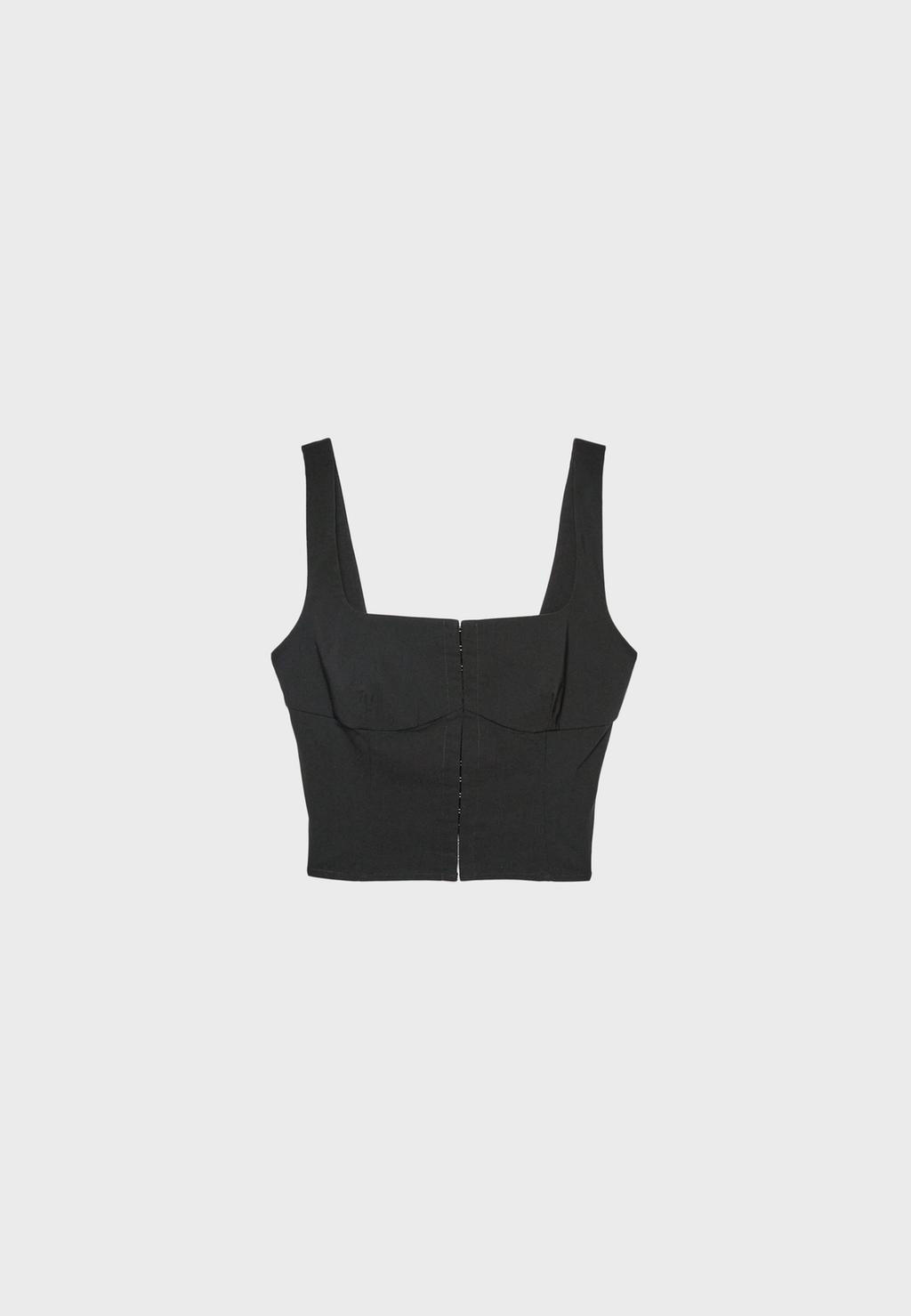 Corset top with straps