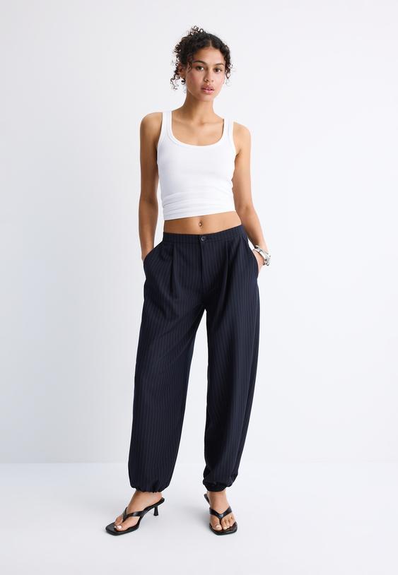smart balloon fit trousers