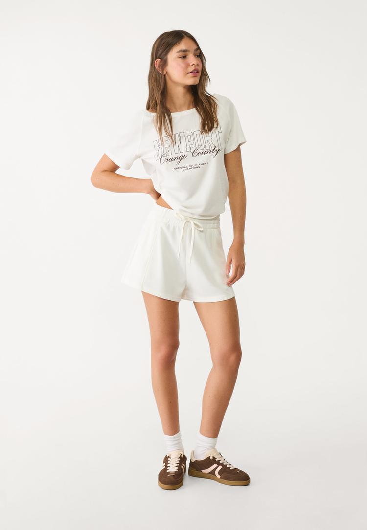 short costuras tacto suave