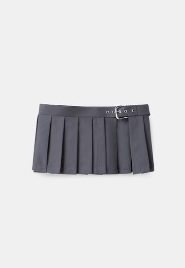 Pleated skirt belt — Grey 1