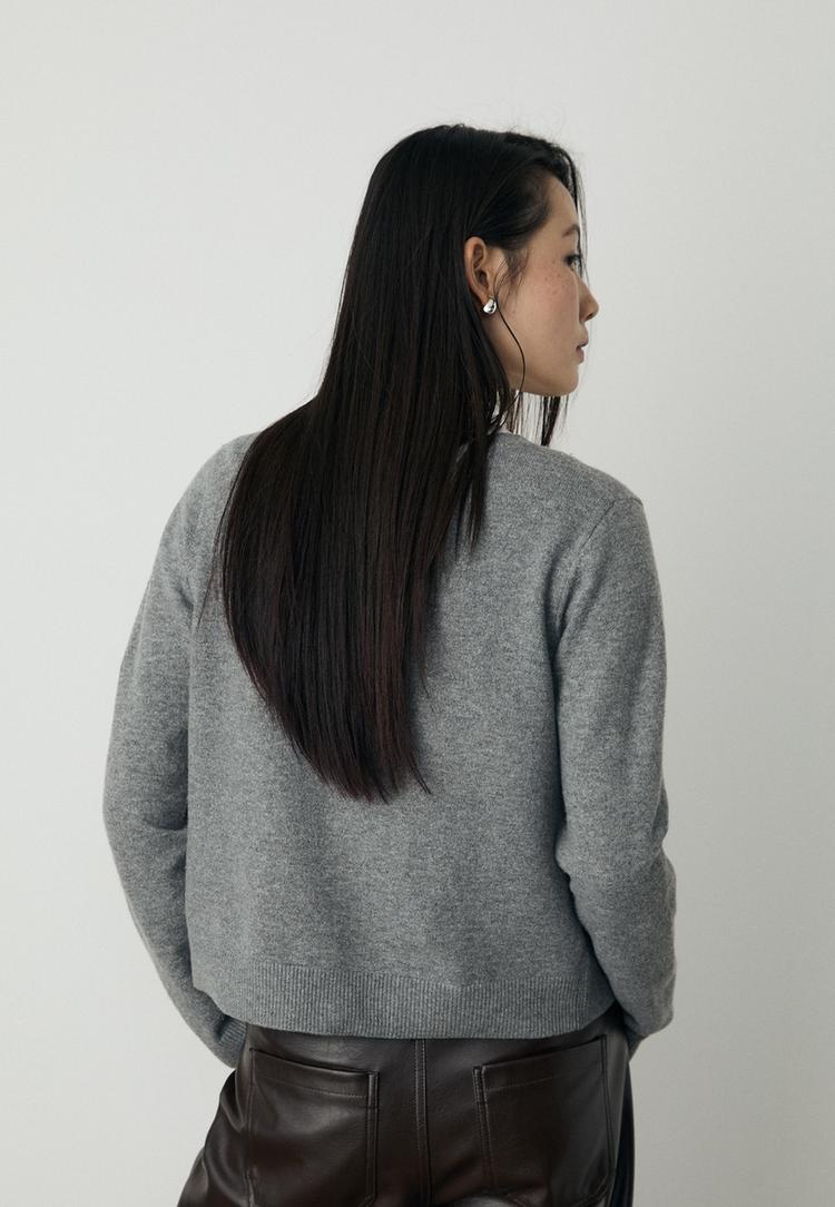 cardigan in maglia con bottoni effetto morbido
