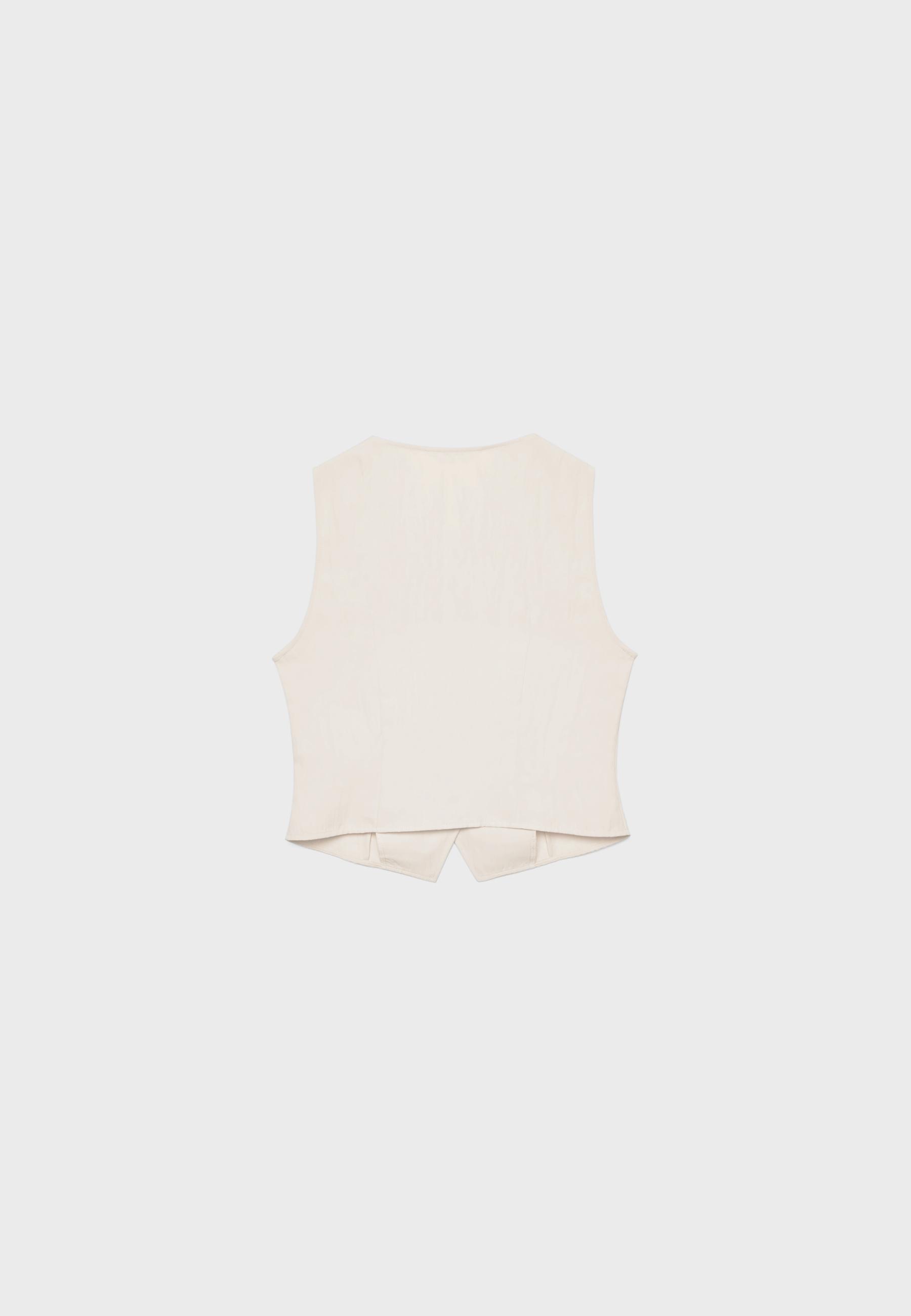 Regular buttoned waistcoat — Stone