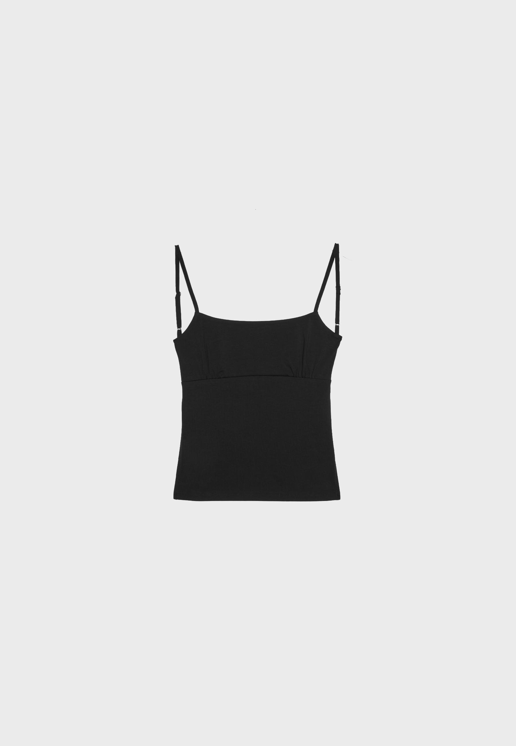 Open back strappy top — Black