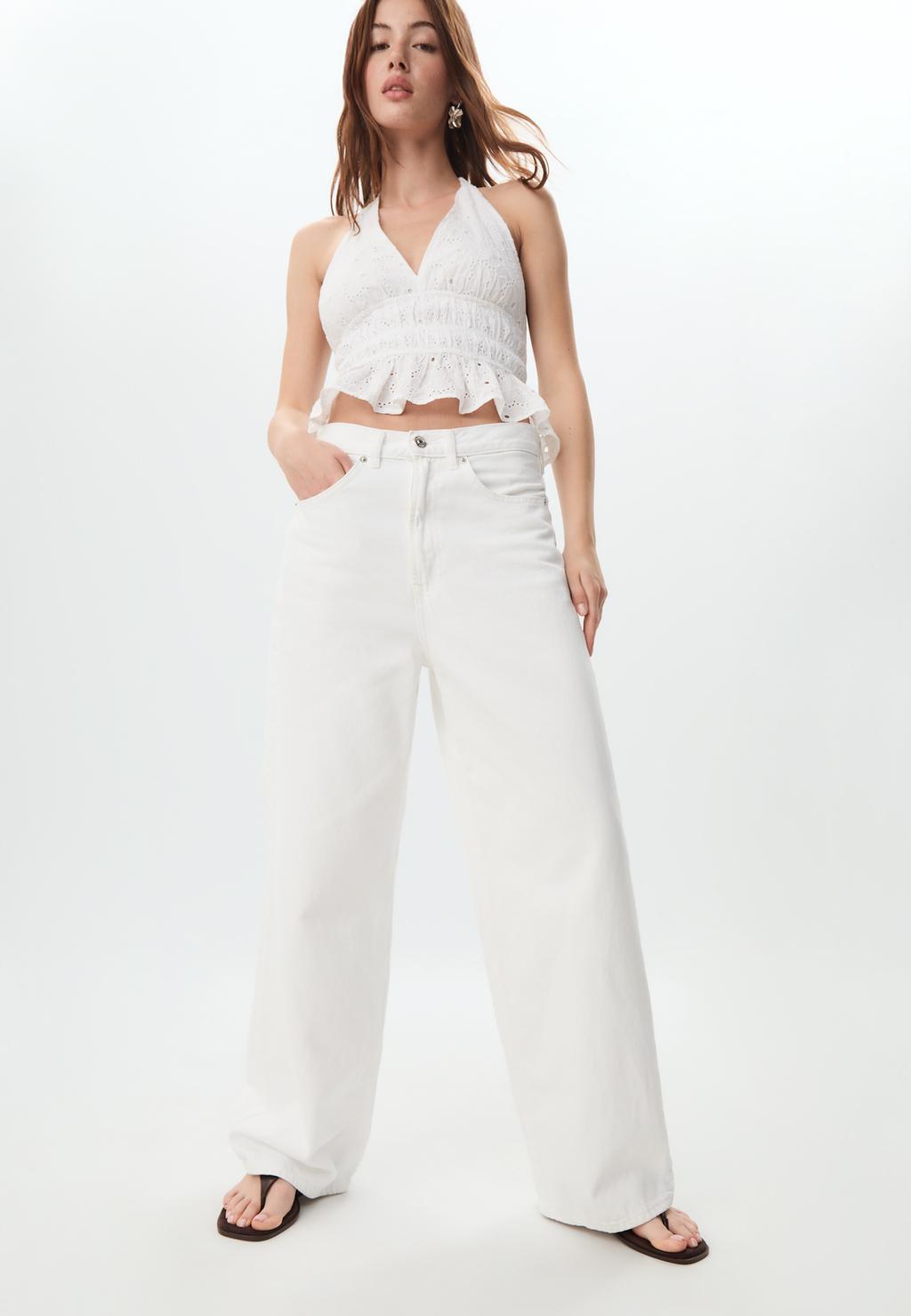 D88 Wide-Leg-Jeans im Baggy-Hosen-Stil