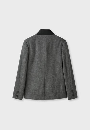 Asymmetric blazer — Dark grey 8