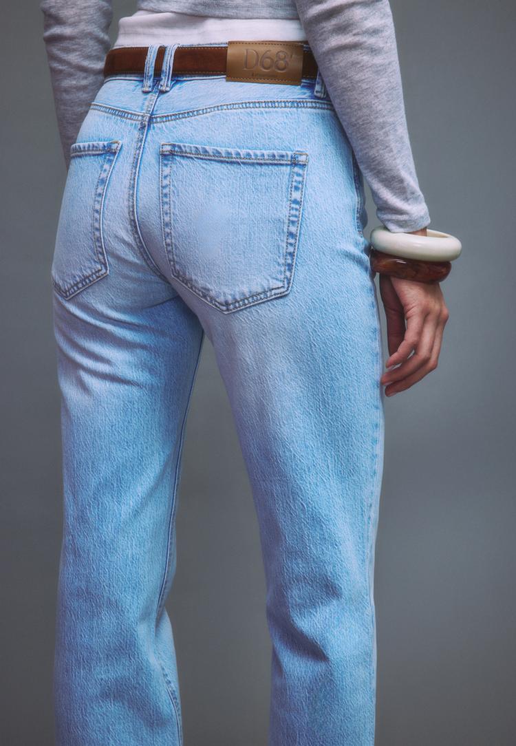 d68 jeans bootcut fit cinturon