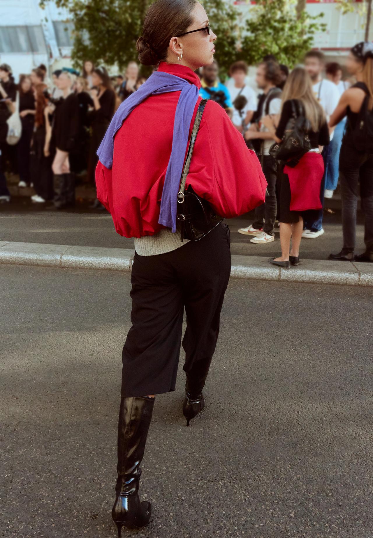 Technical bomber jacket — Red