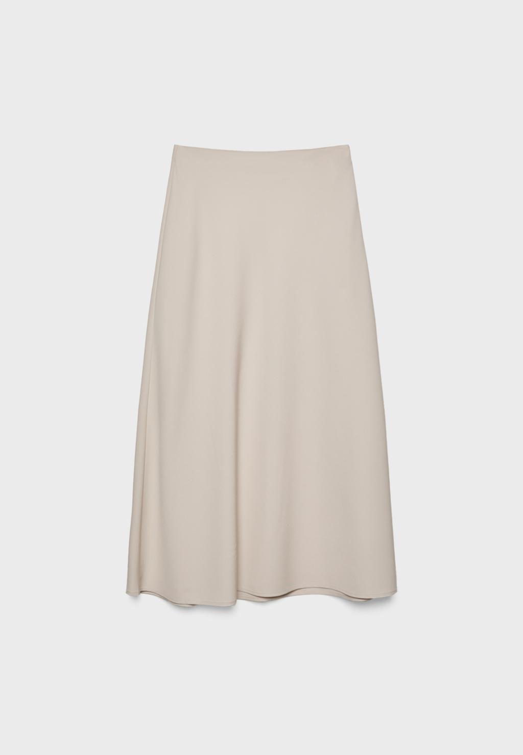 Jupe midi fluide en cape