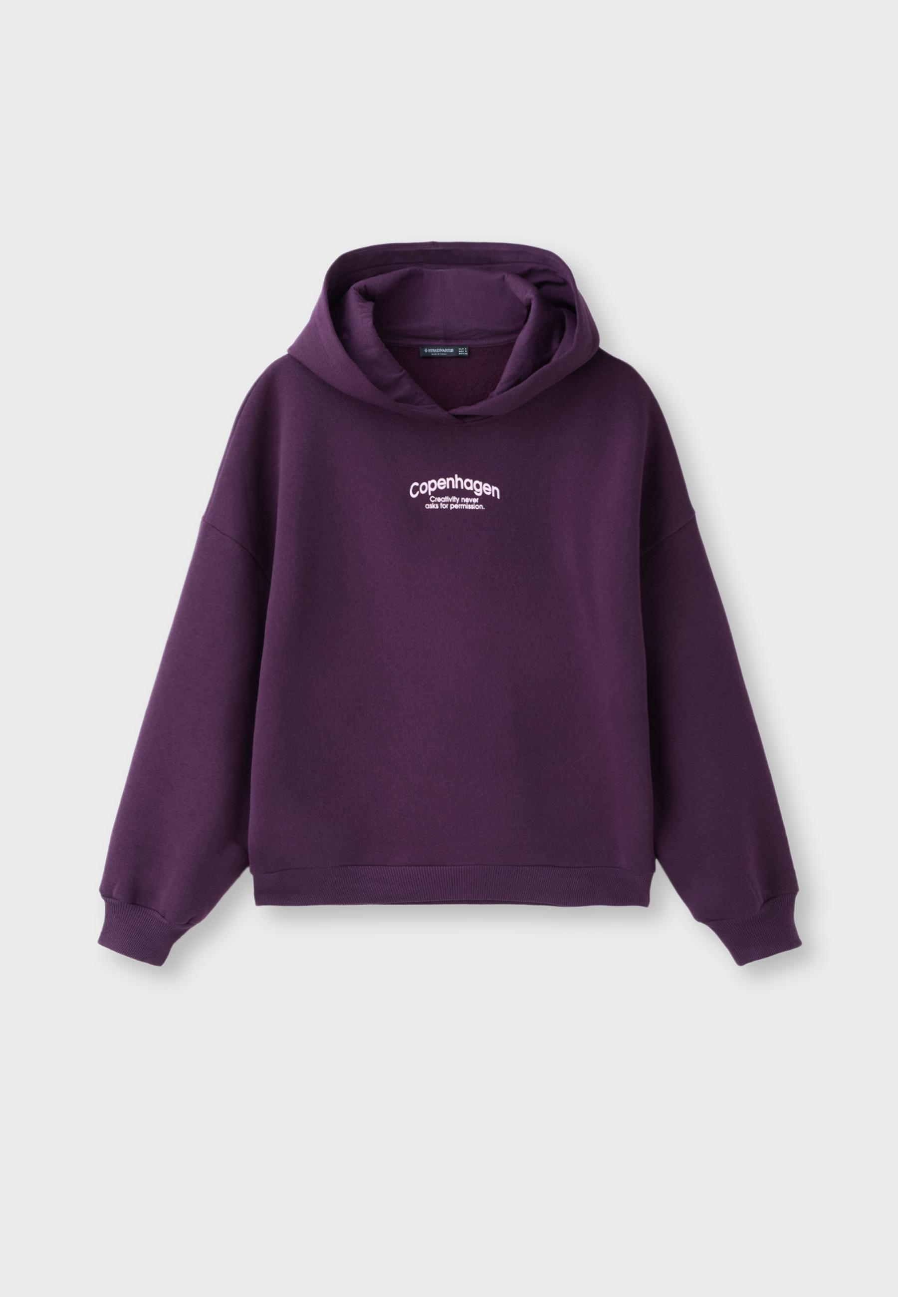Oversized graphic sweatshirt — Purple