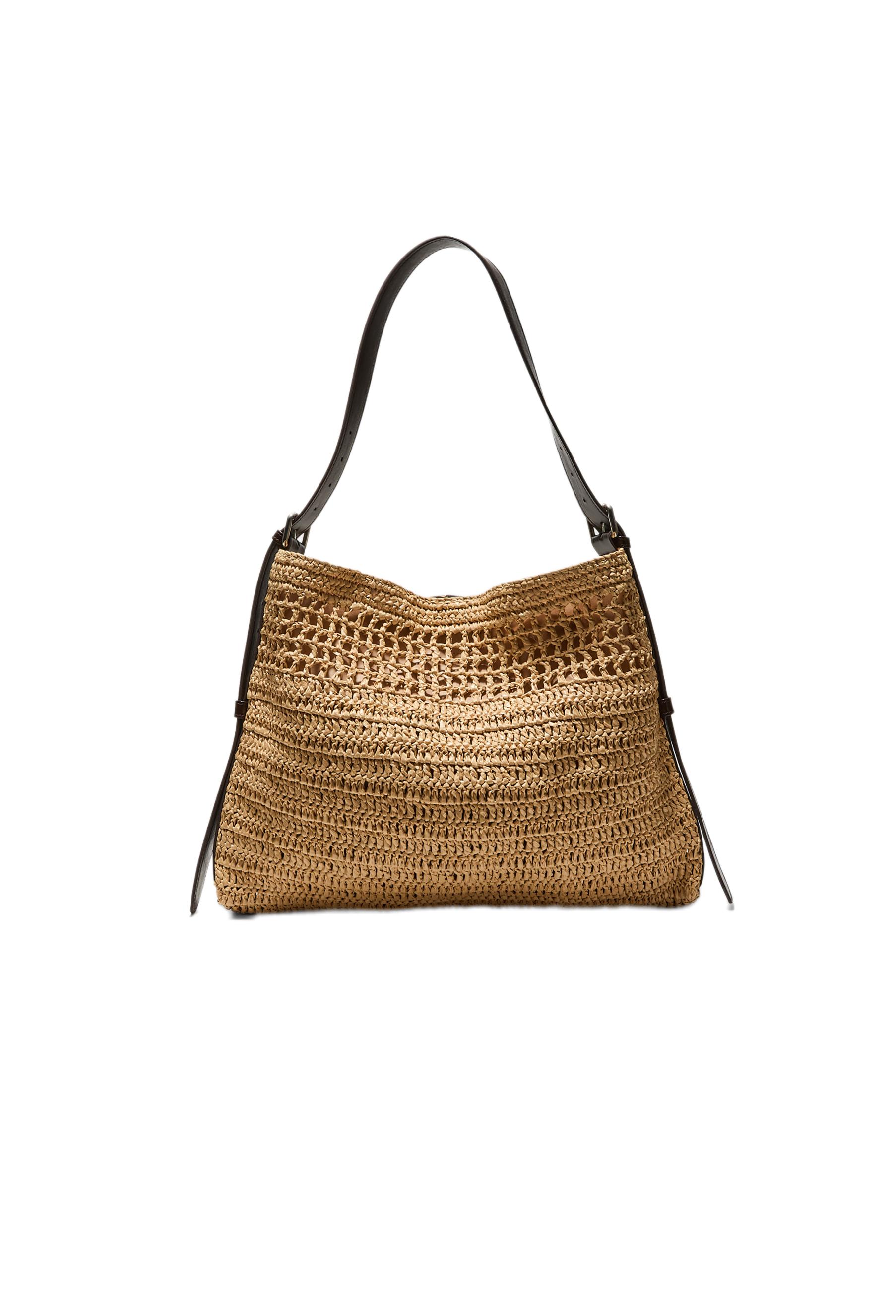 Crochet shoulder bag — Ecru