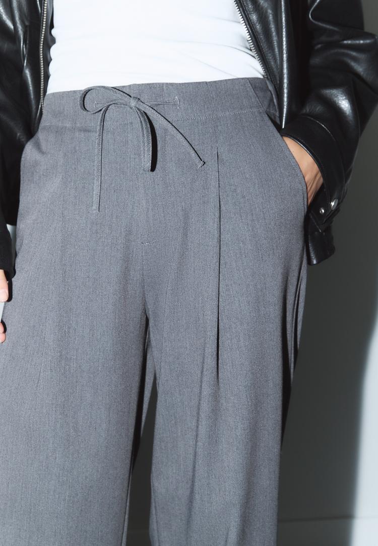 pantalon vestir pinza cordones